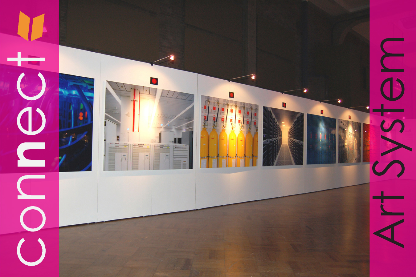 (KeyPhrase_4) - temporary free-standing plywood modular system use for hanging artwork in an art gallery or exhibition, or by artists in studios.  Handmade in the UK.